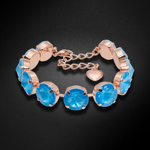 Aproce "Vorteks (Electric Blue Ignite)" ar Swarovski™ kristāliem
